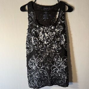 Angels & Diamonds Black and White Graphic Tee